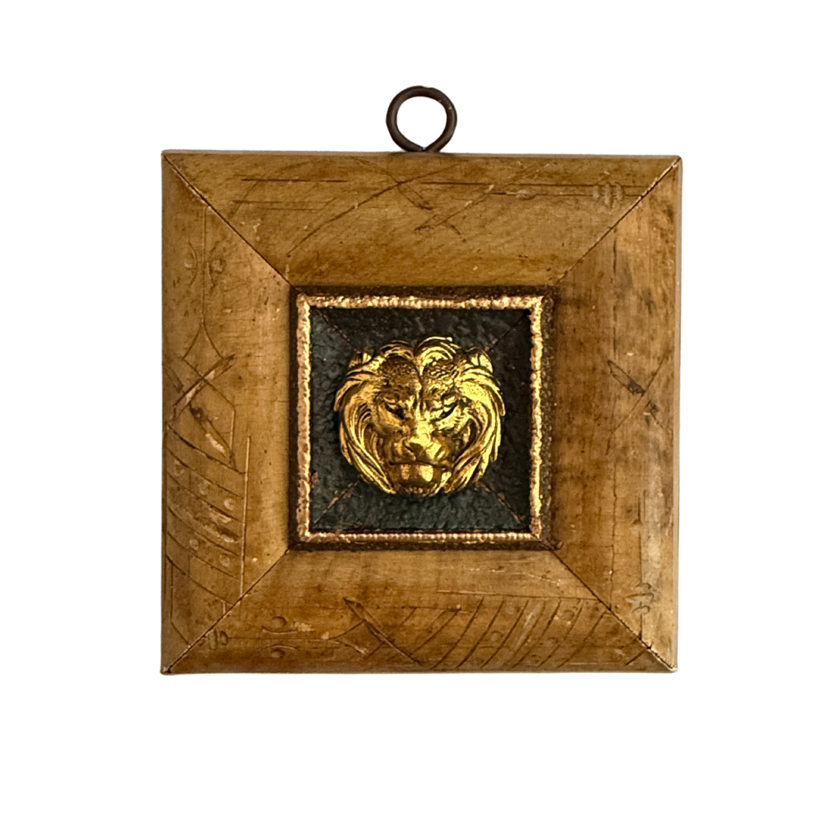 Museum Bee, Wooden Frame with Lion