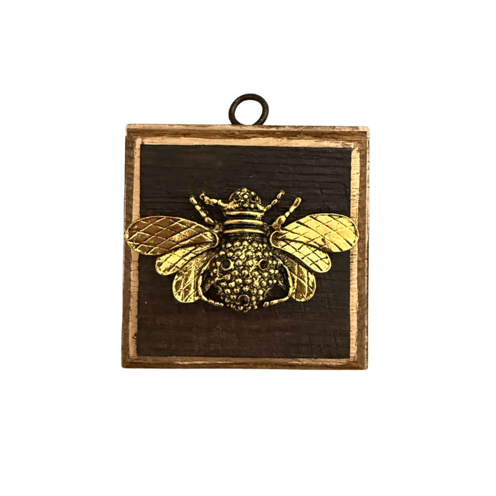 Museum Bee, Bourbon Barrel Frame with Queen Bee