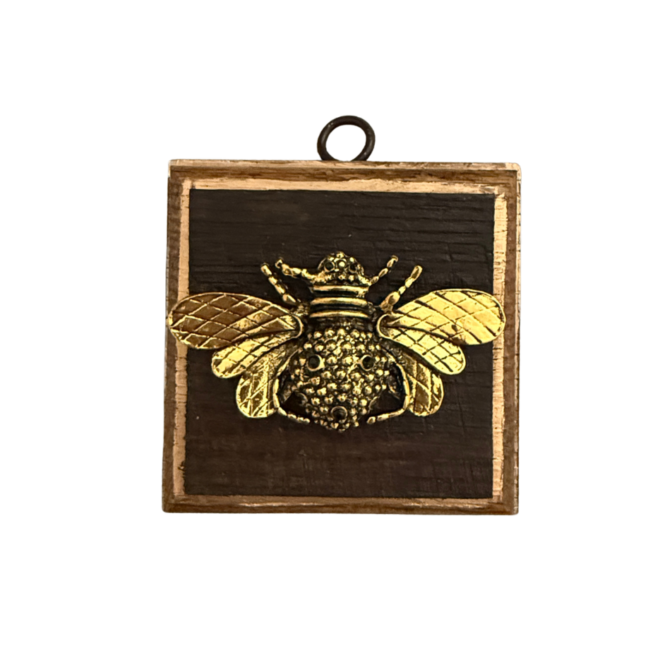 Museum Bee, Bourbon Barrel Frame with Queen Bee