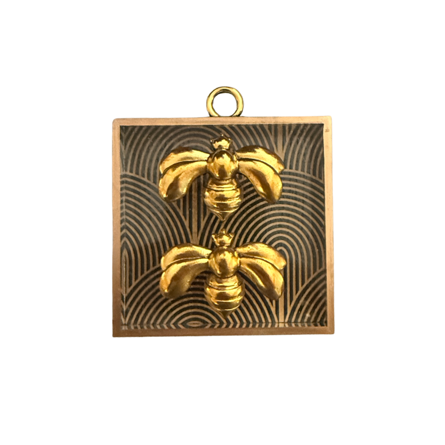 Museum Bee, Acrylic Frame with Deco Bees