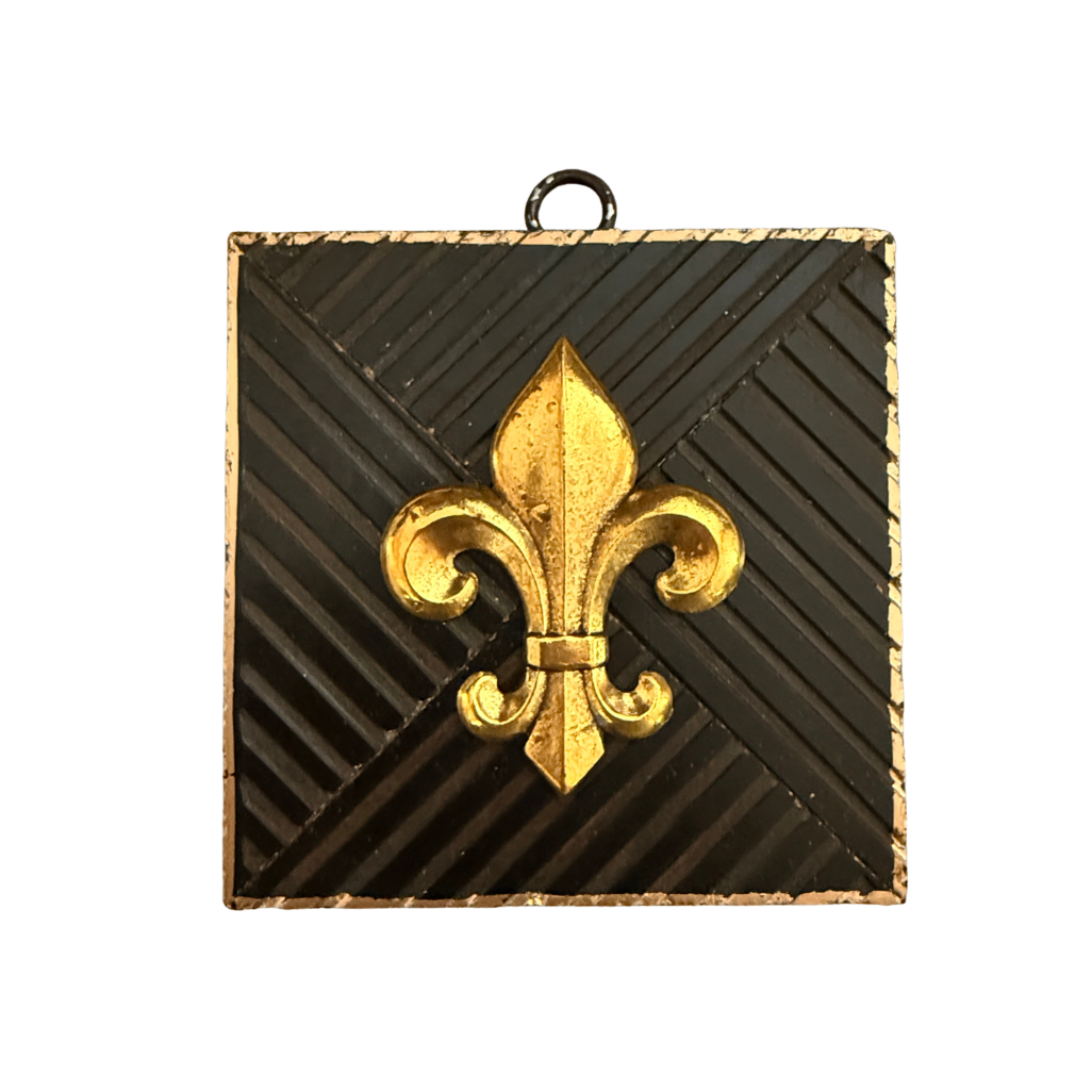 Museum Bee, Coromandel Frame with Fleur-de-lis