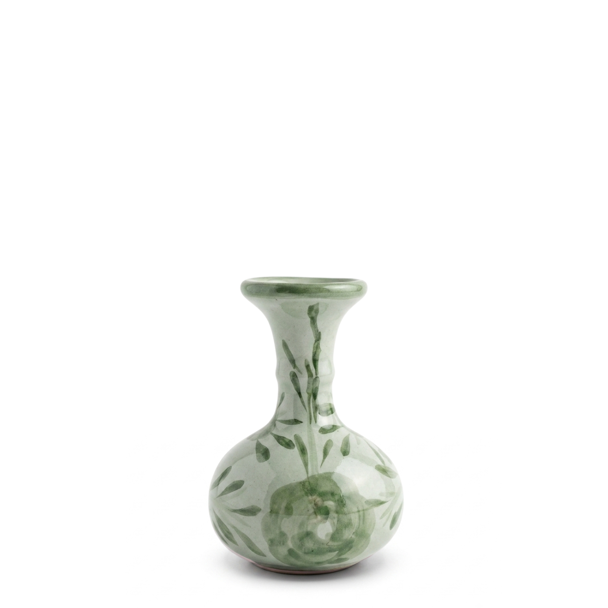 Francesca Short Bud Vase, Greens