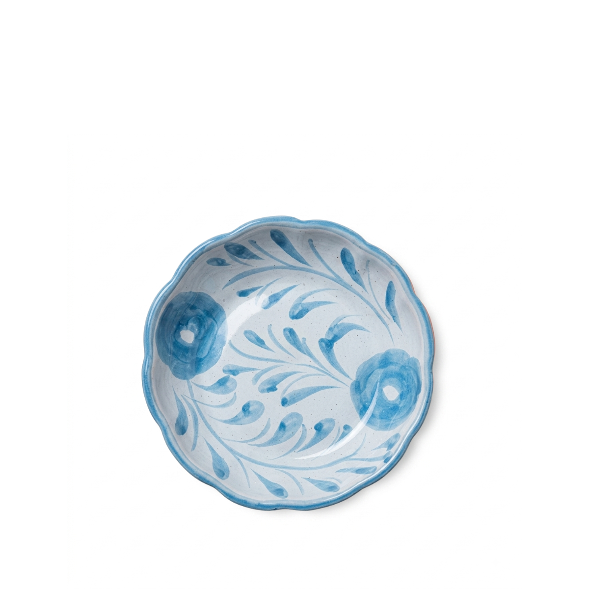 Francesca Tonal Scalloped Dish, Blues