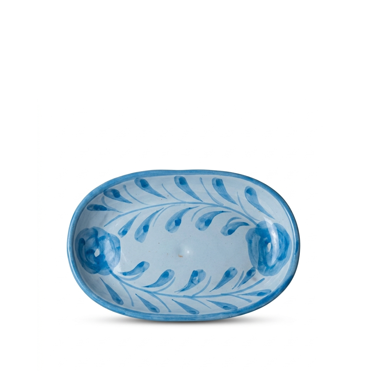 Francesca Tonal Oval Dish, Blues
