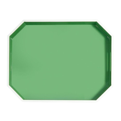 Ravelle Lacquer Tray, 17 3/4"L, Green