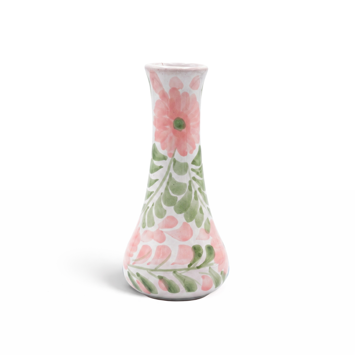 Primavera Bud Vase, Green & Pink