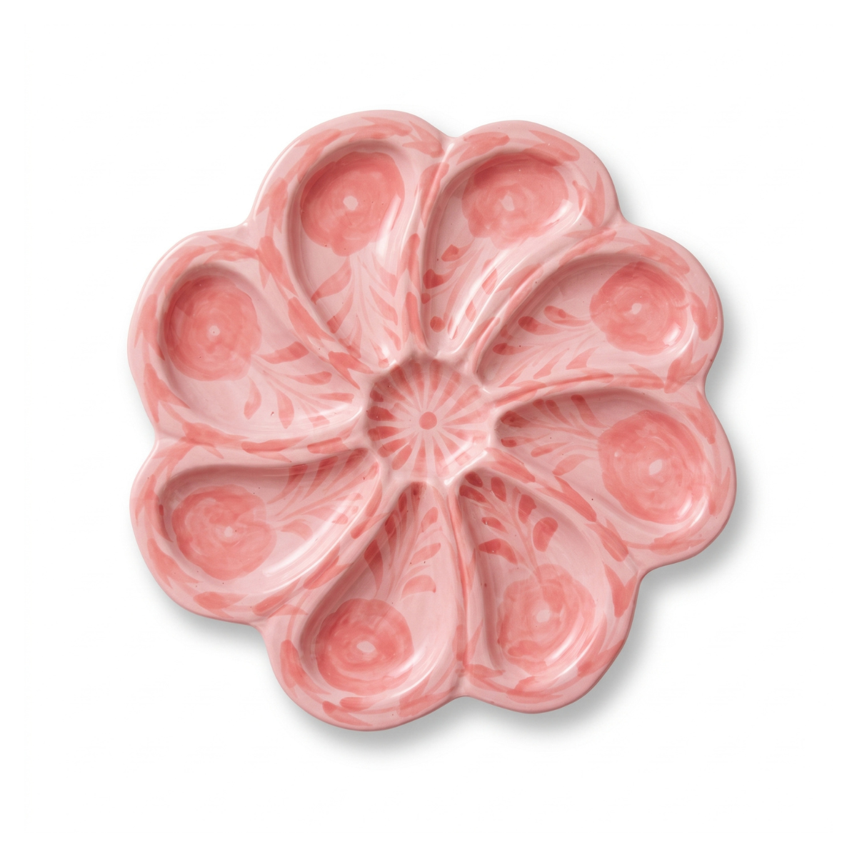 Francesca Oyster Plate, Tonal Rouge