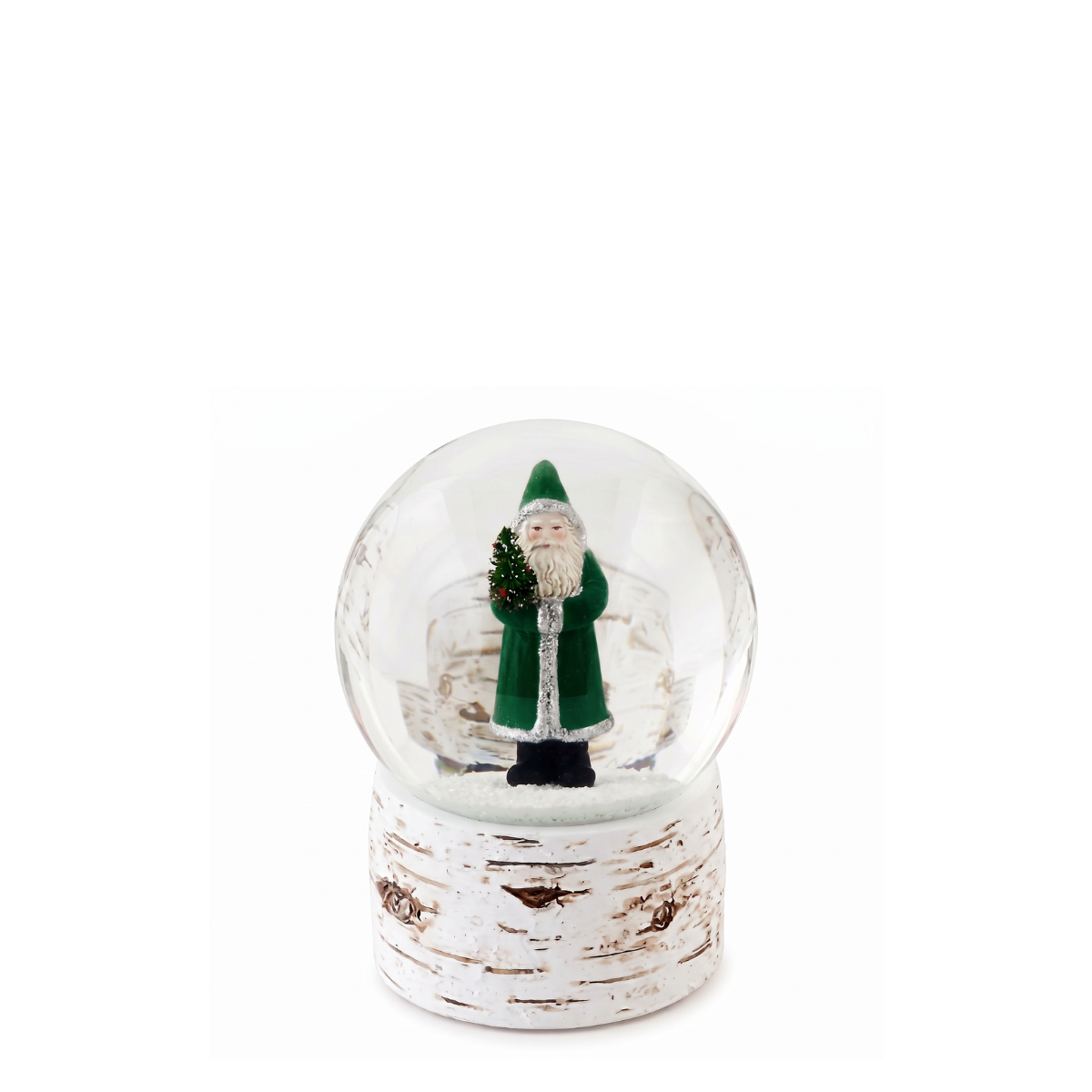 Santa Water Globe, Forest Green