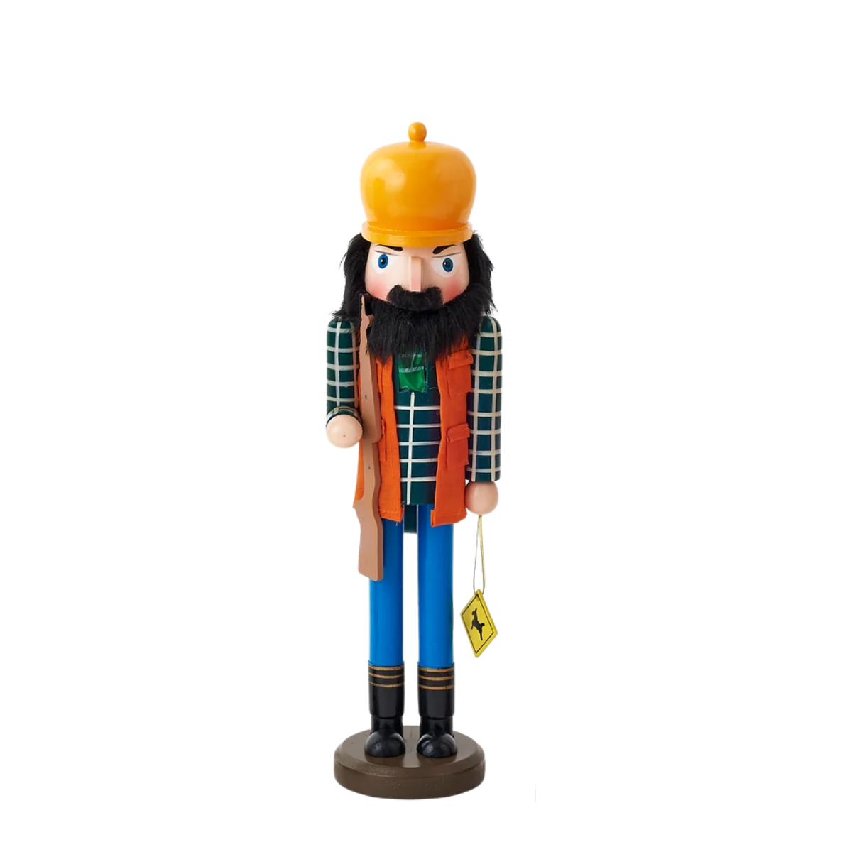 Outdoorsy Nutcracker, Plaid Shirt