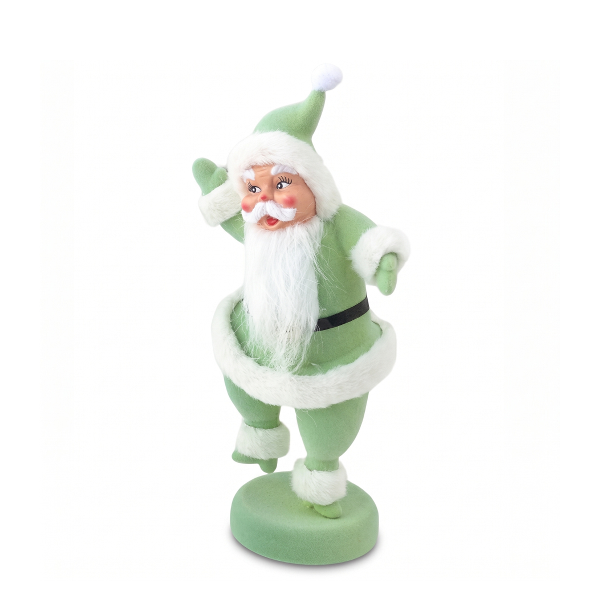 Jolly Ole Dancing Santa, Light Green