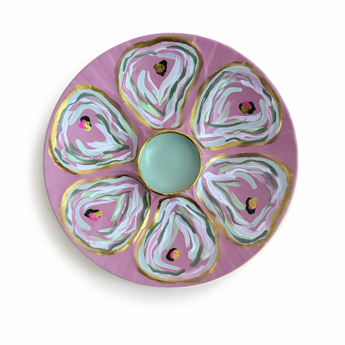 Sarah's Hand Painted Plate, Rose Multi