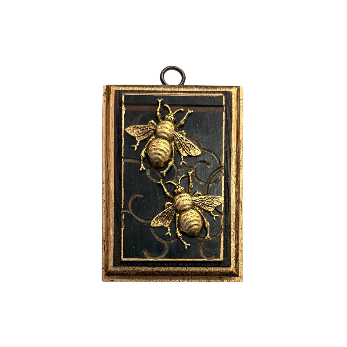 Museum Bee, Bourbon Barrel Frame with Grande Bees on Coromandel