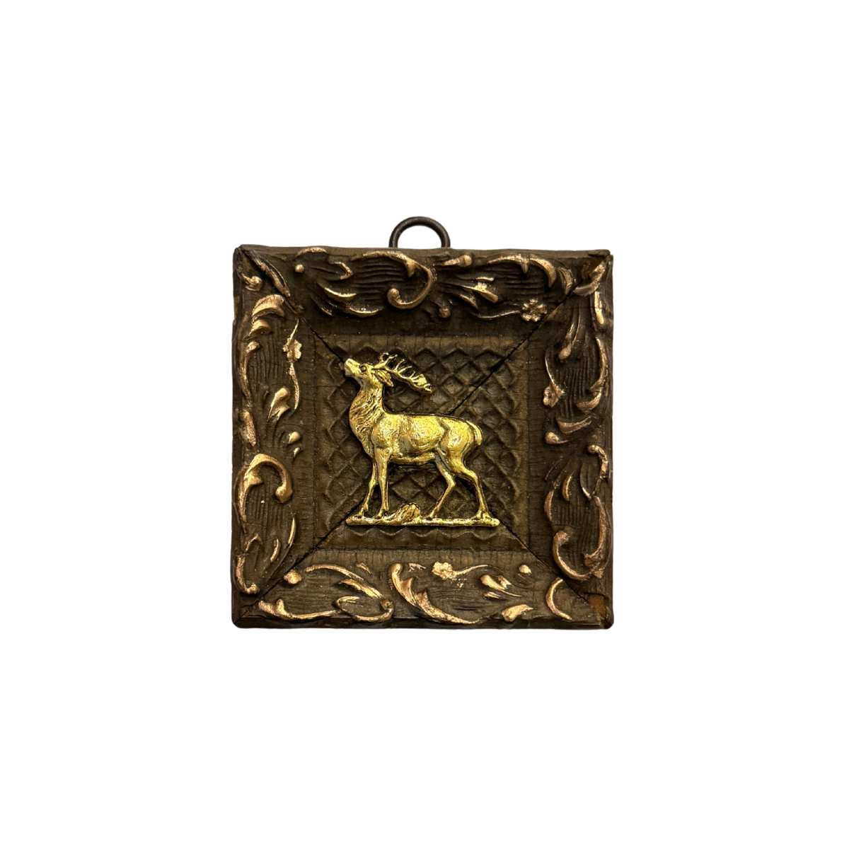 Museum Bee, Wooden Frame with Stag