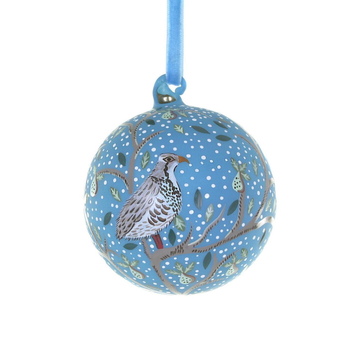 Homespun Partridge Ornament