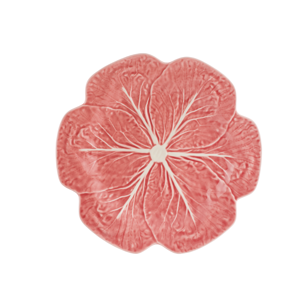Bordallo Pinheiro Cabbage Dinner Plate Pink