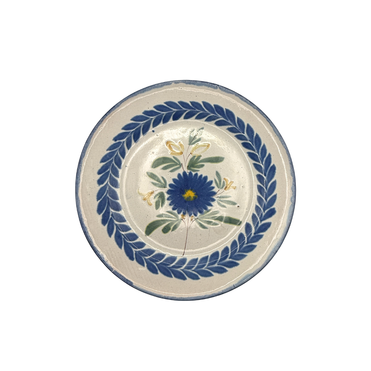 Antique French Handpainted Dish