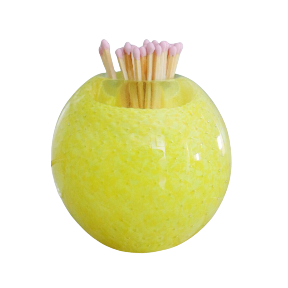 Handblown Match Strike, Yellow
