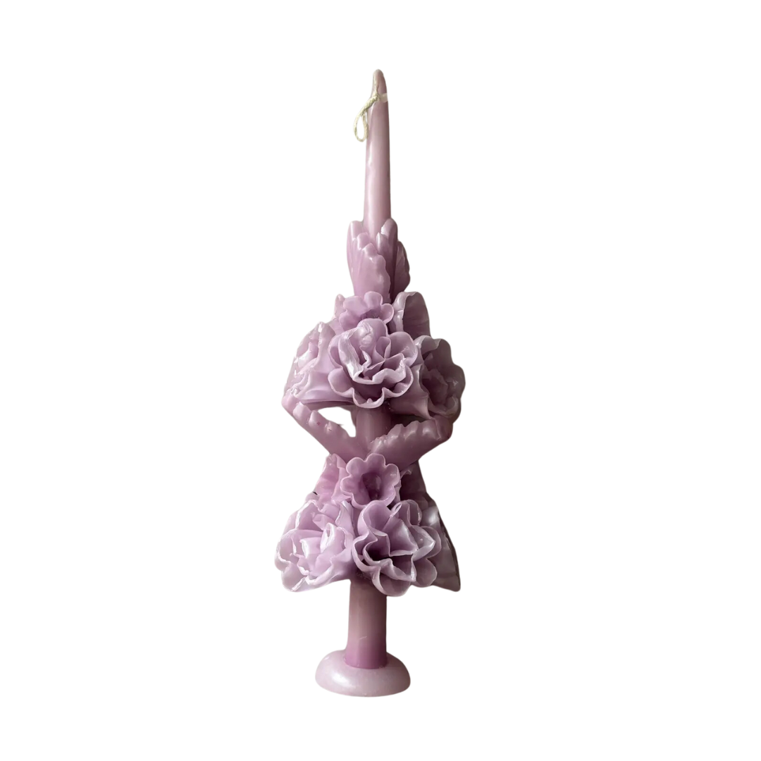 Oaxacan Taper Candle, Lavender