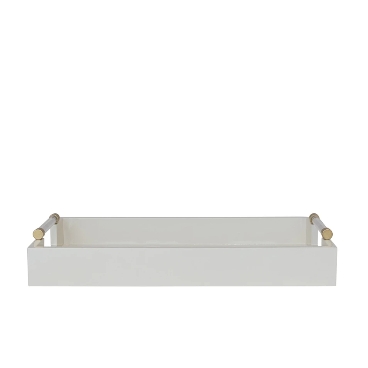 Daneil Lacquer Tray with Acrylic Handles