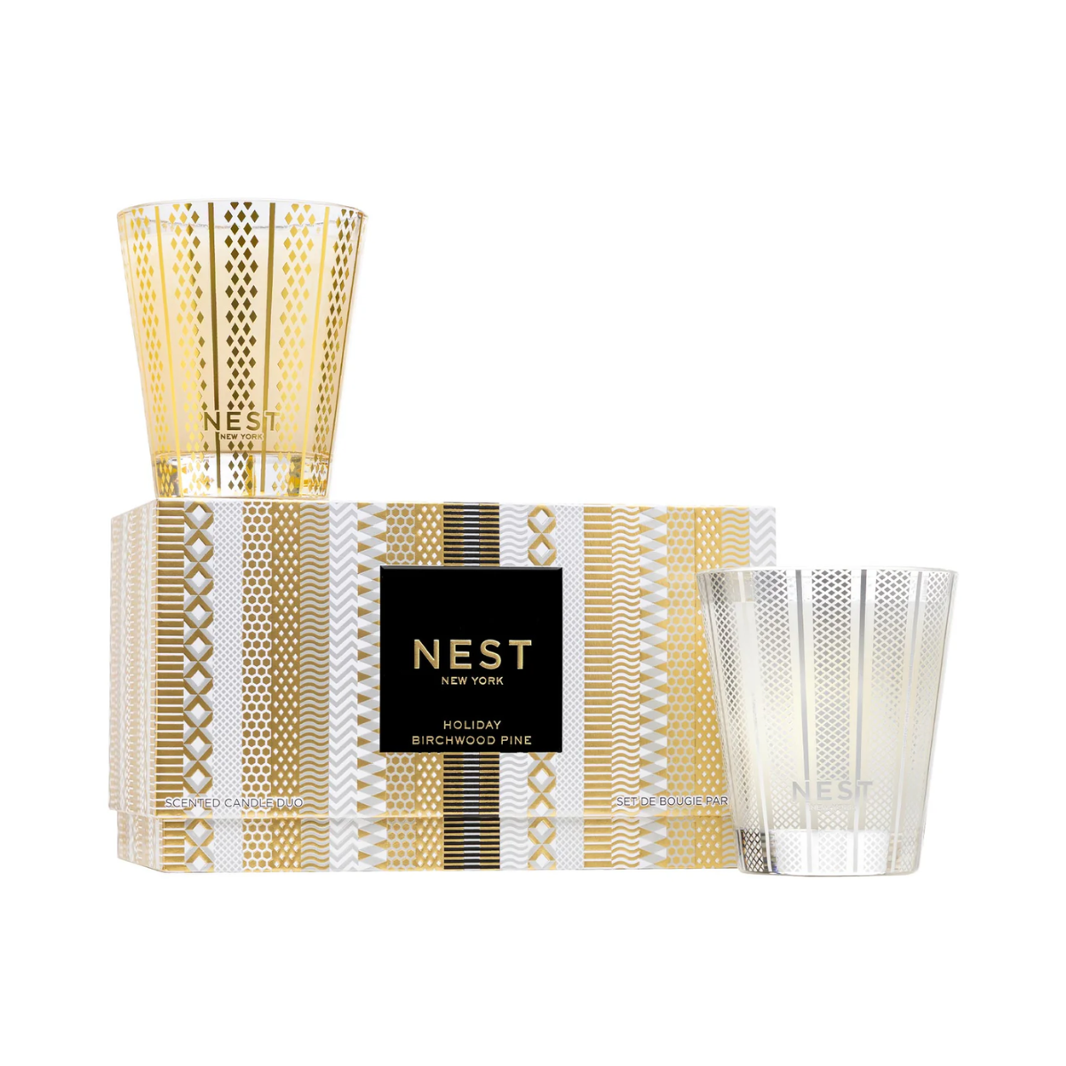 Nest Holiday & Birchwood Pine Classic Candle Set