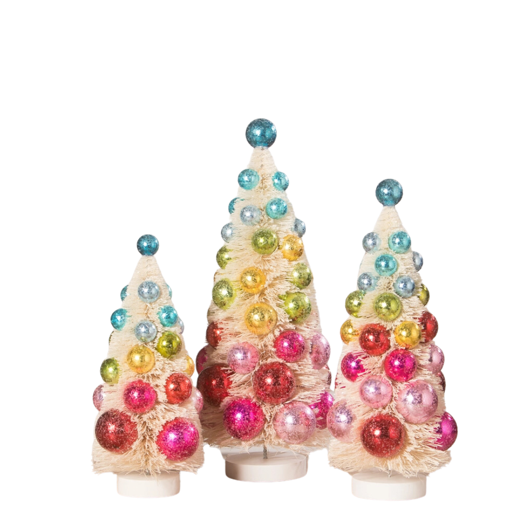 Poppy Polka Dot Trees, Multi, Set of 3