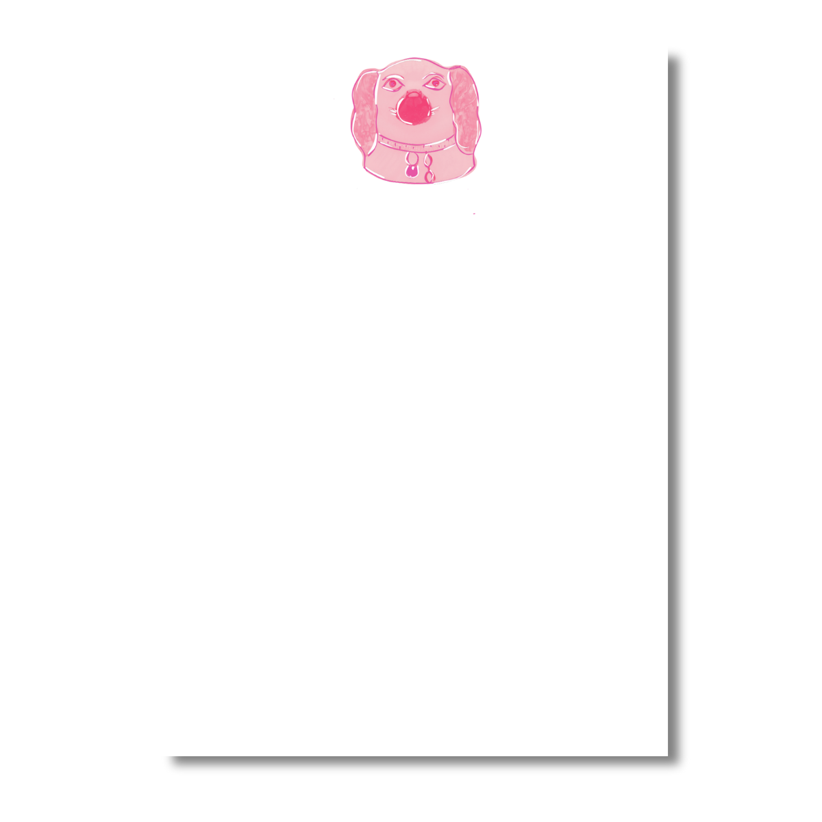 Pups Pink Staffy Notepads, Set of 2