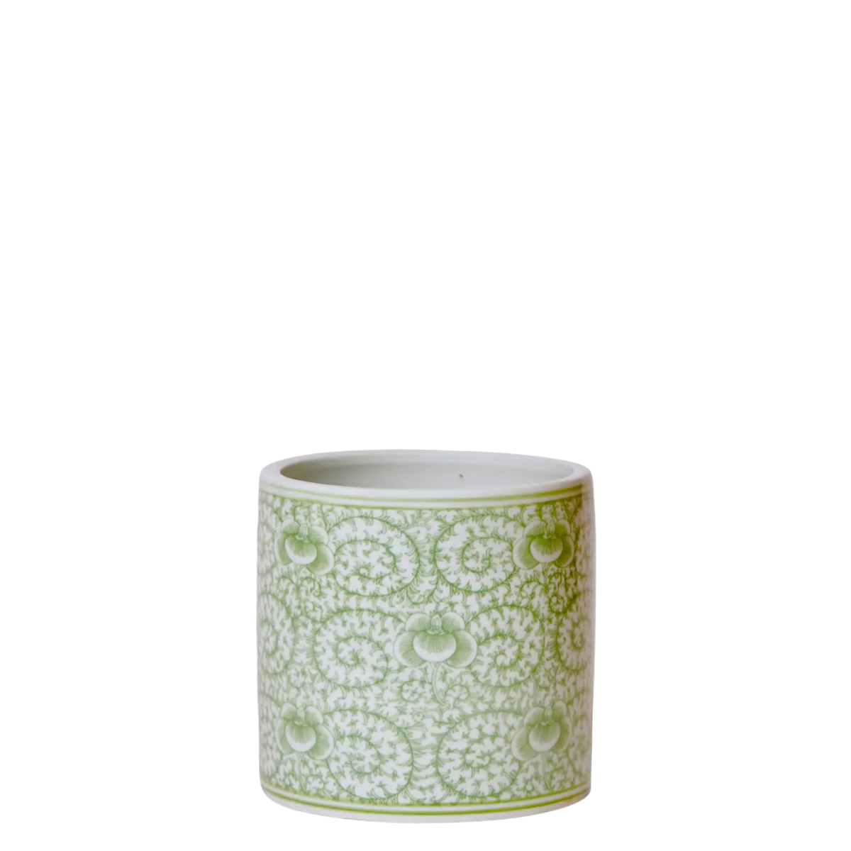 Brenda Scrolling Peony Cachepot