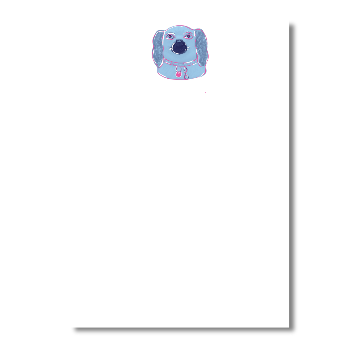 Pups Blue Staffy Notepads, Set of 2