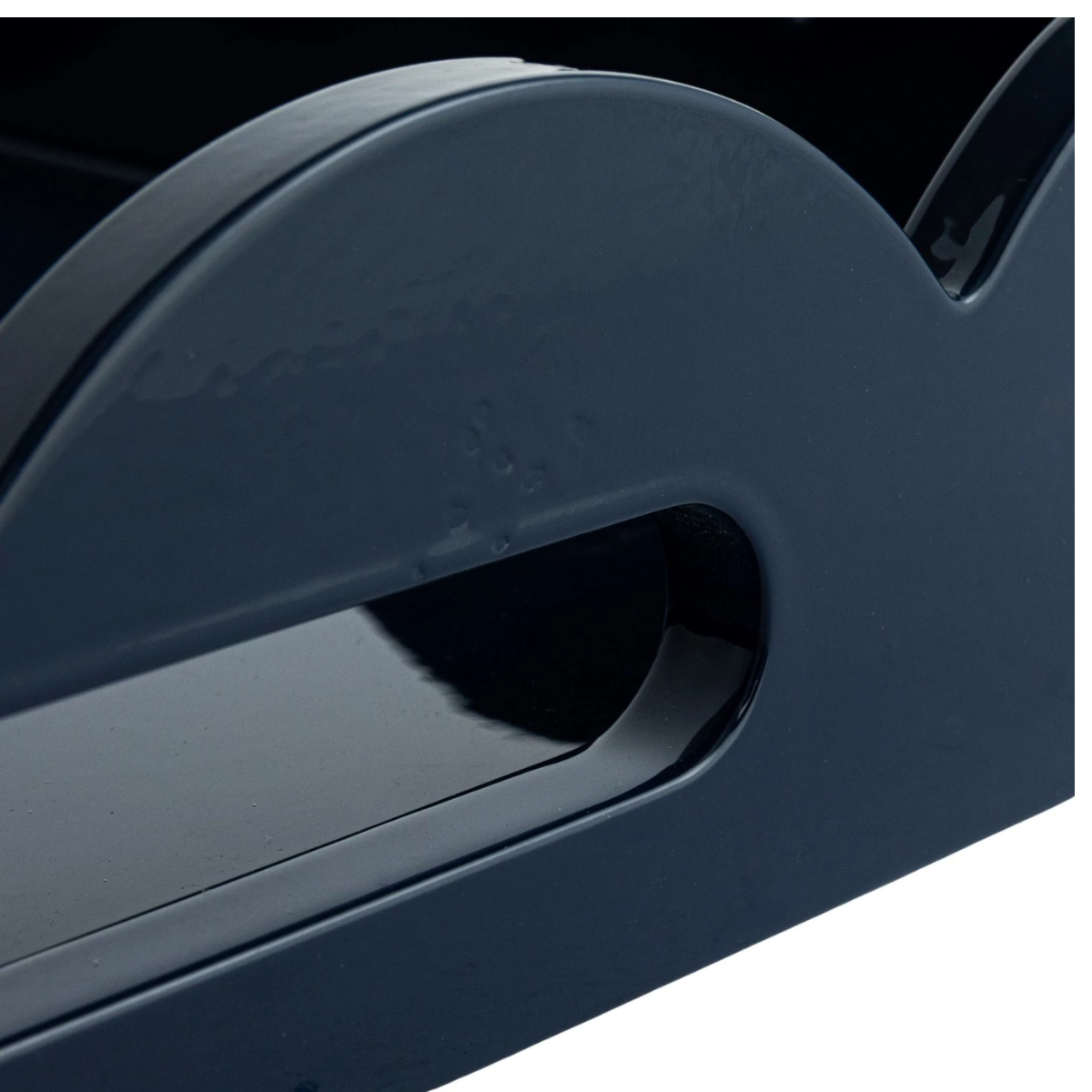 Felicity Scalloped Lacquer Large Tray, Blue