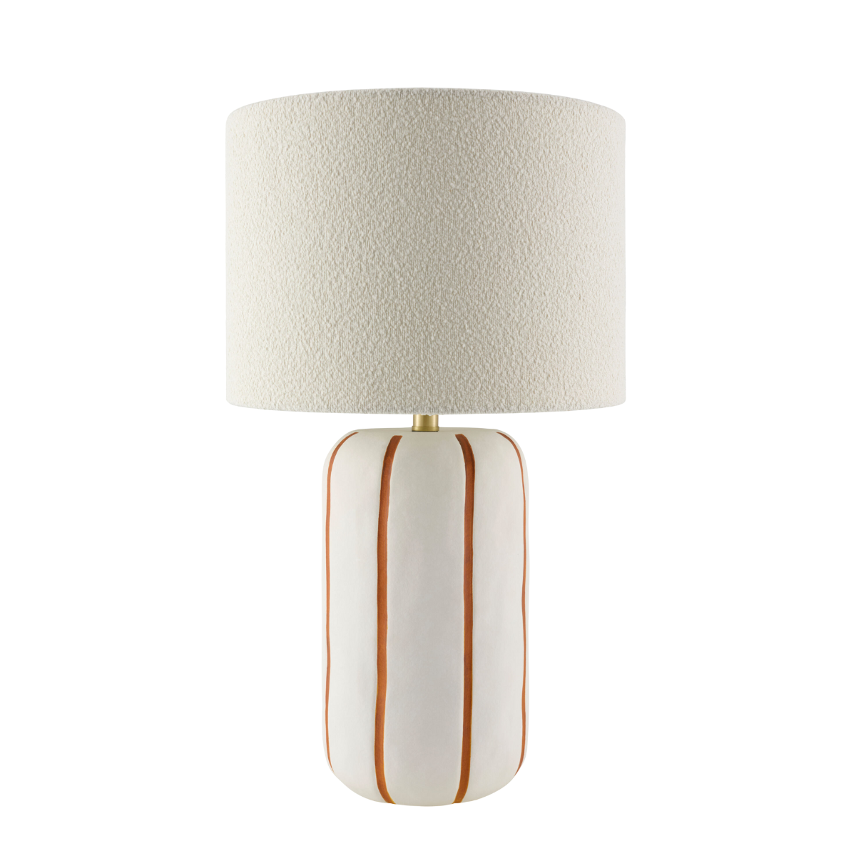 Abigail Lamp, Orange & White
