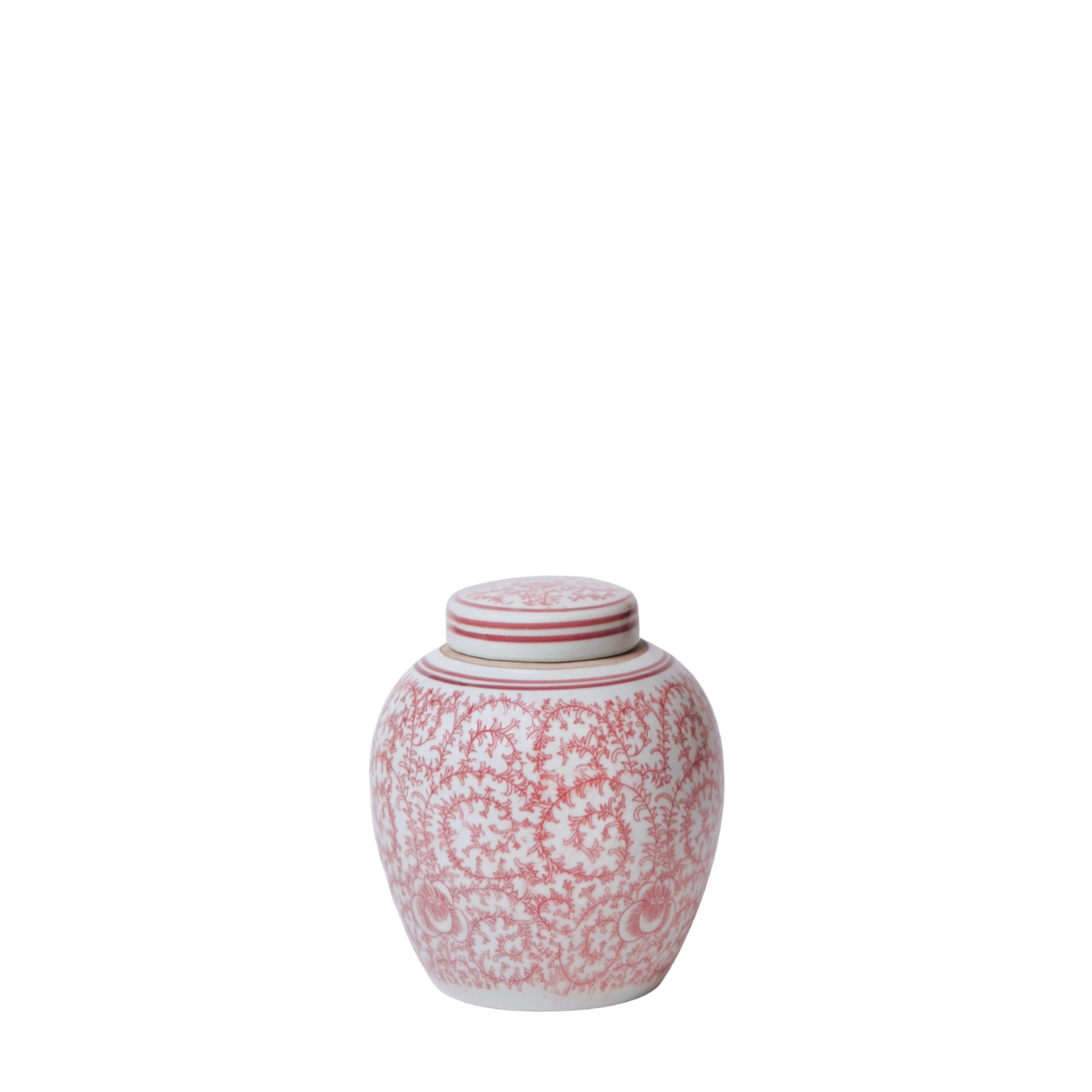 Dane Scrolling Peony Round Jar