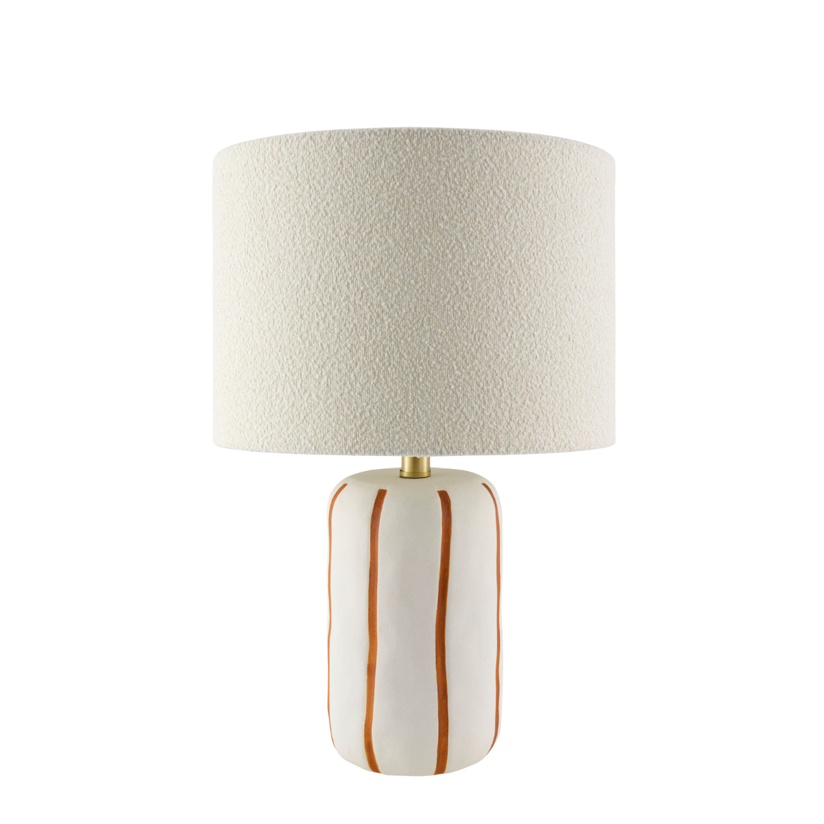 Abigail Petite Lamp, Orange  & White