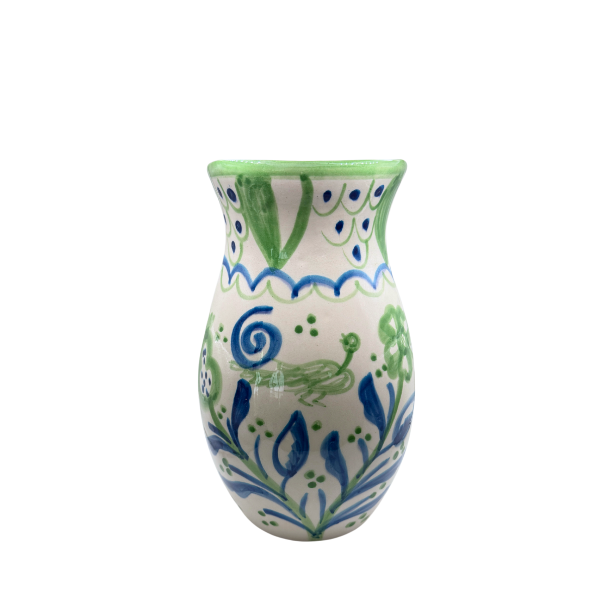 Jardin Vase, Elle Green & Blue