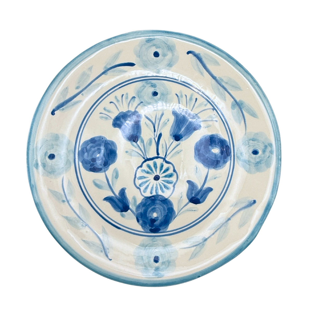 Francesca Dinner Plate, Blues