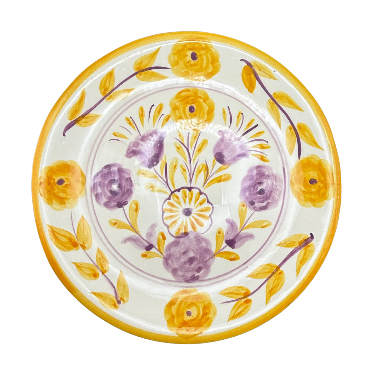 Francesca Dinner Plate, Marigold & Lavender