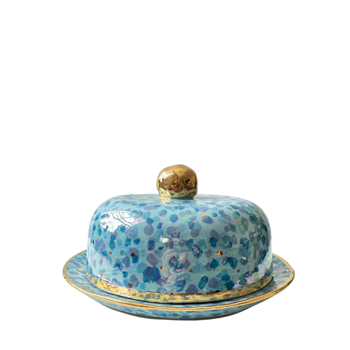 Mary Rose Young Butter Dish, Blue/Green