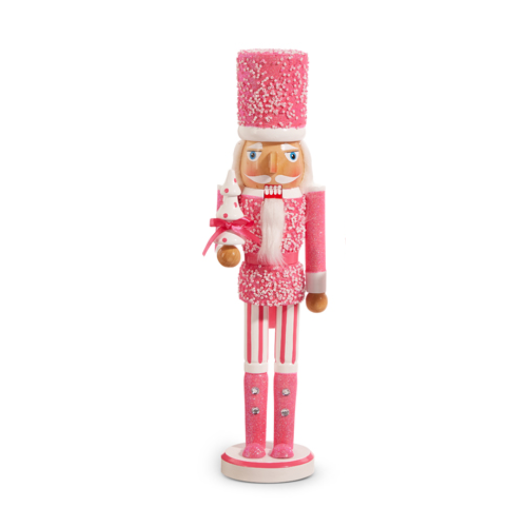 Pop of Color Nutcracker, Bright Pink