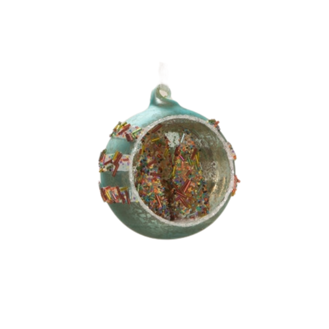 Sprinkles Diorama Ornament, Blue