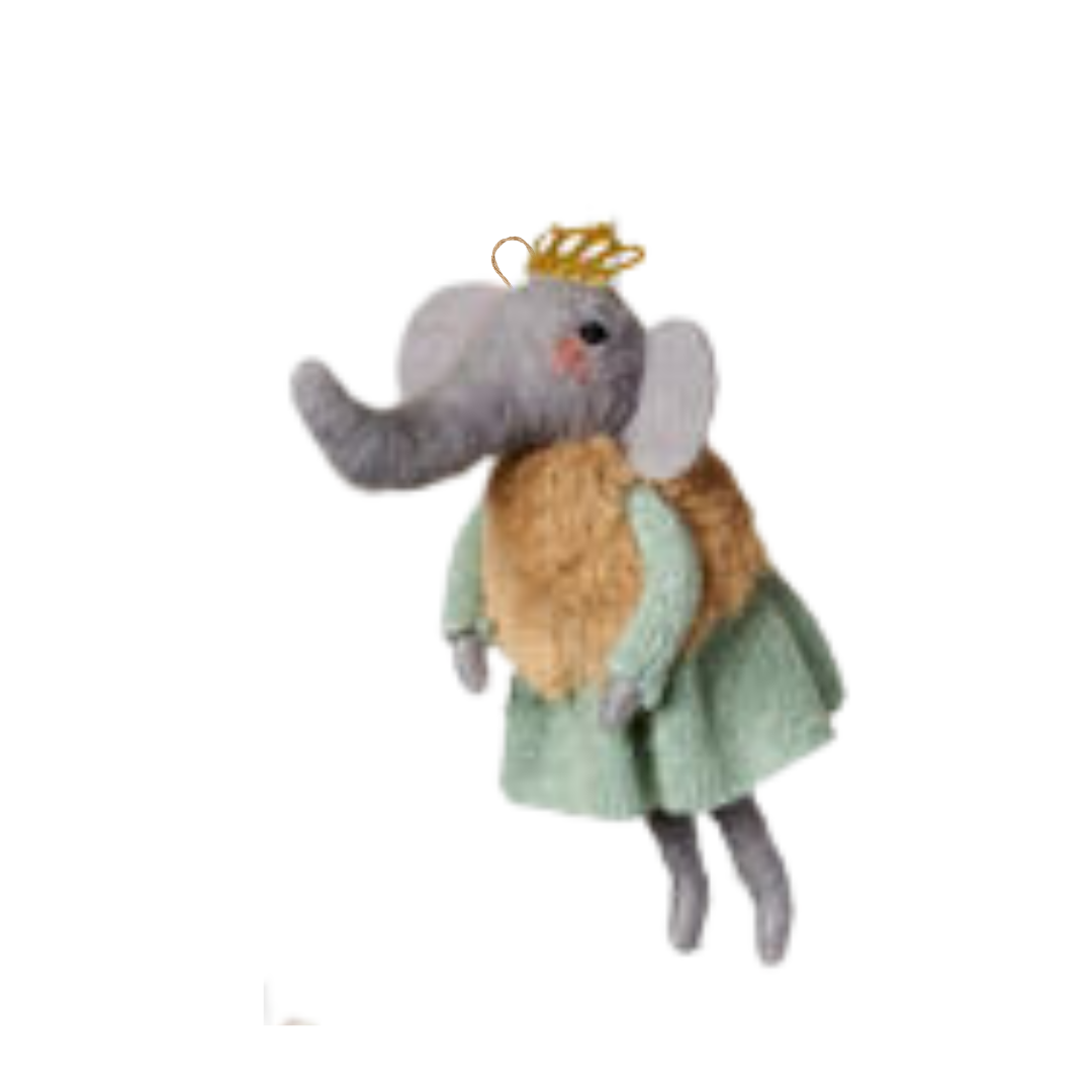 Darling Elephant Felt Ornament