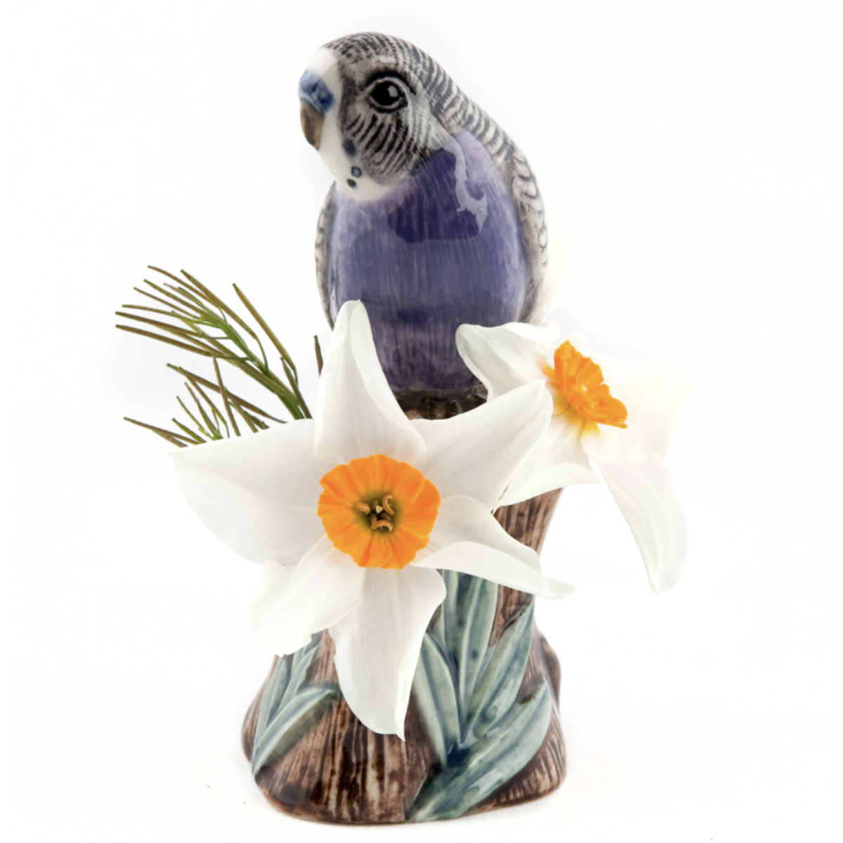 Quail Ceramics Budgerigar Bud Vase, Violet