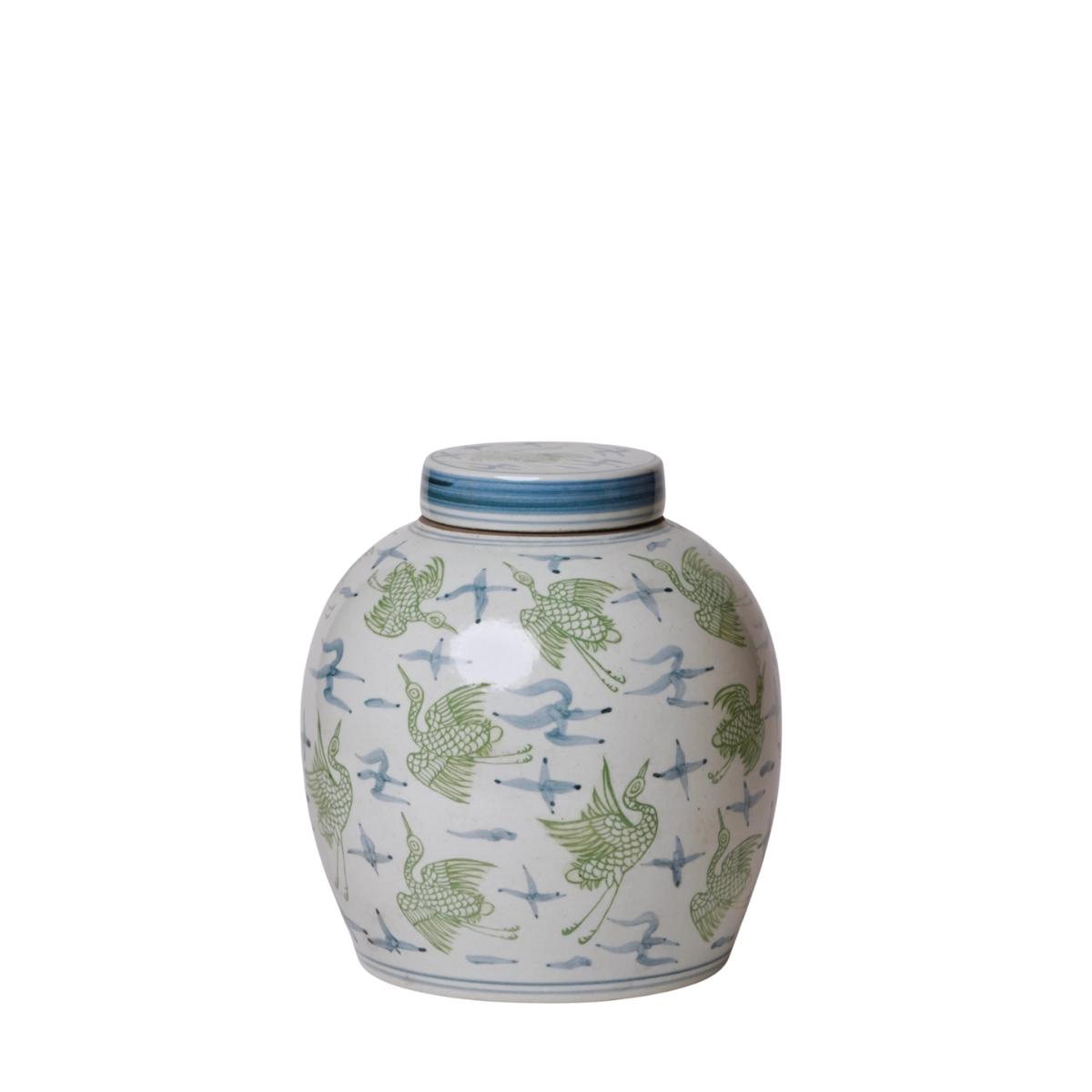 Blythe Cranes & Clouds Porcelain Jar