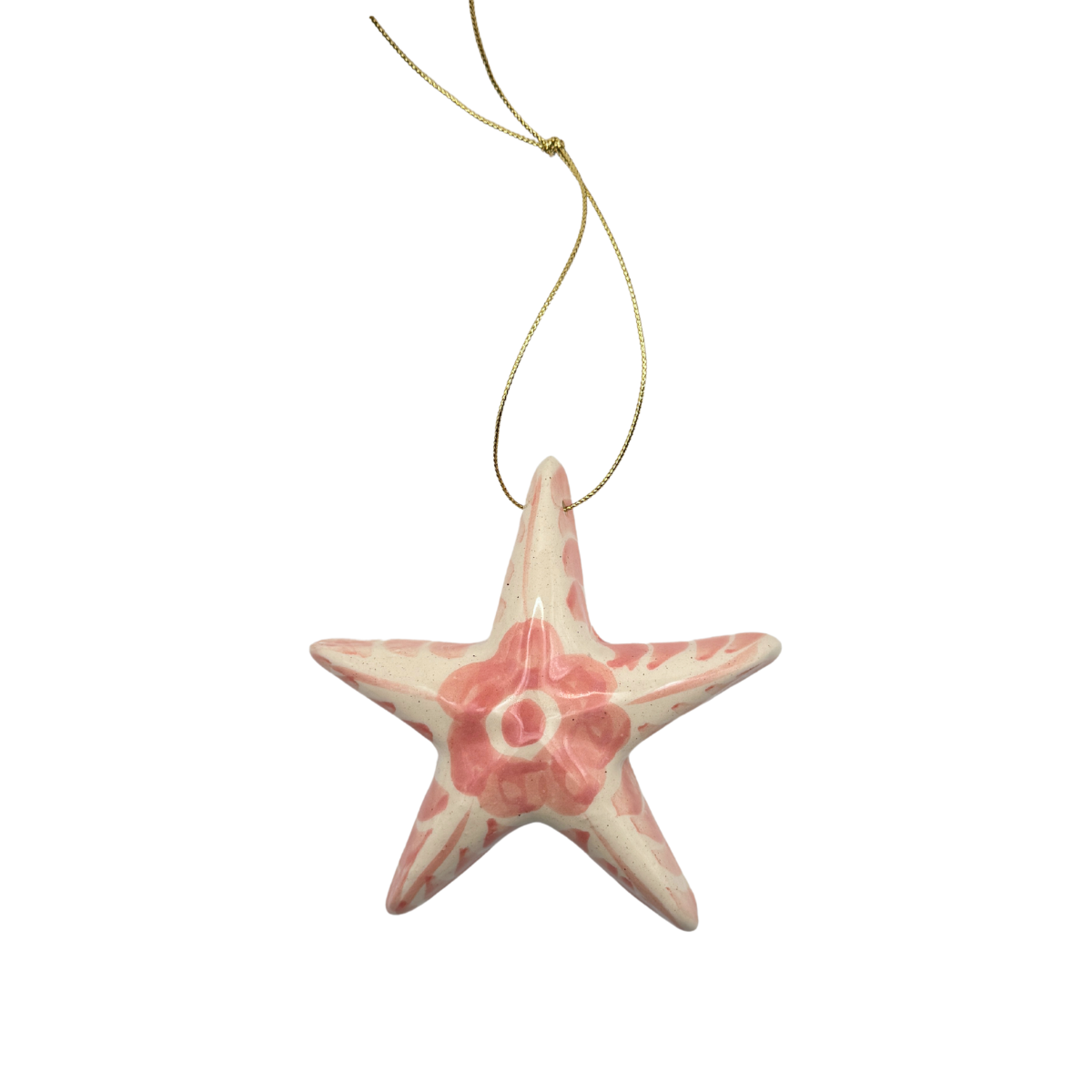 Dos Flores Star Ornament, Blush