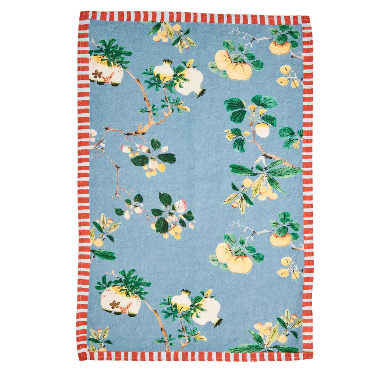 Pomegranates Tea Towel, Indigo