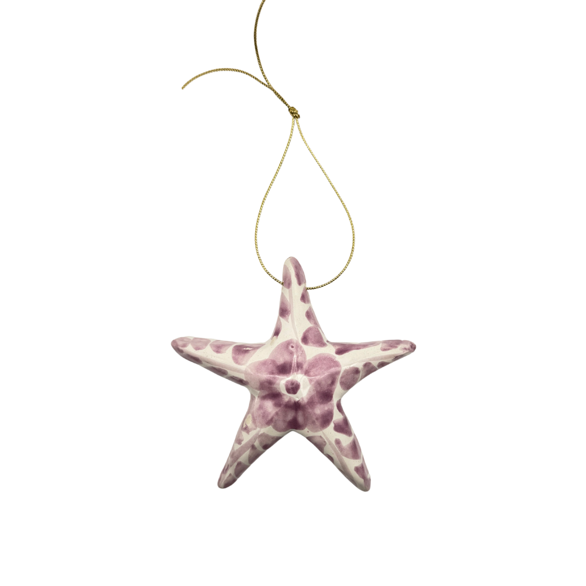 Dos Flores Star Ornament, Lavender