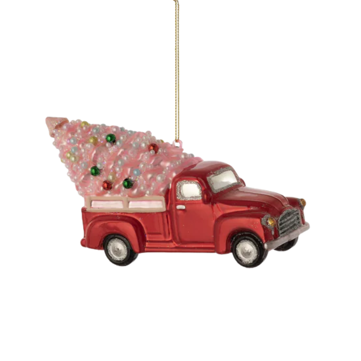 Tree in the Truck Ornament, Red