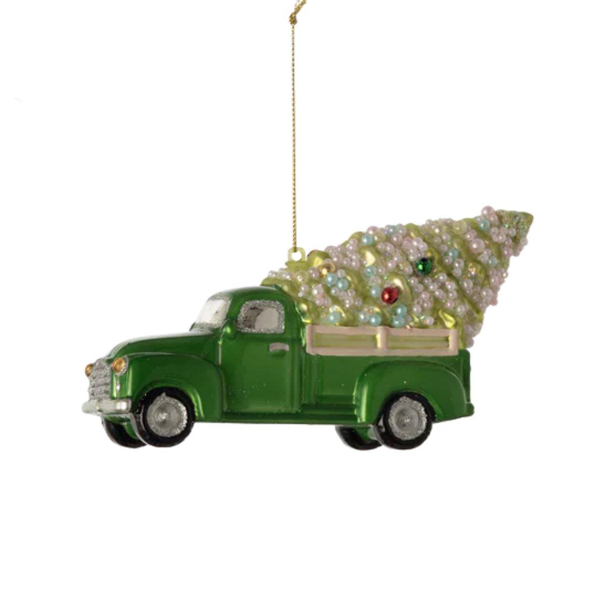 Tree in the Truck Ornament, Green