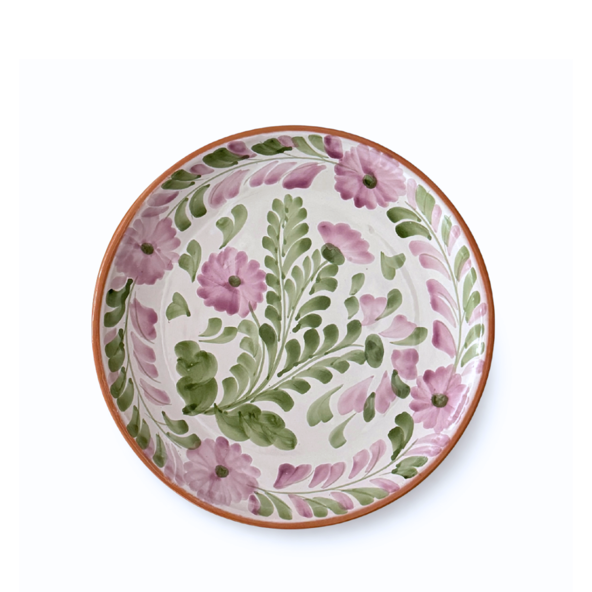 Primavera Dinner Plate, Lavender & Green