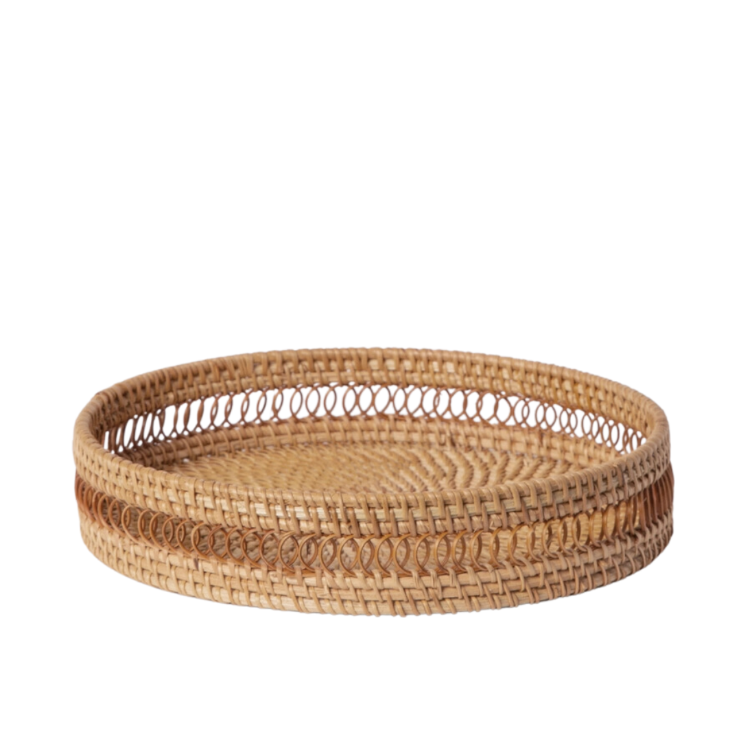 Diana Rattan Tray, Medium