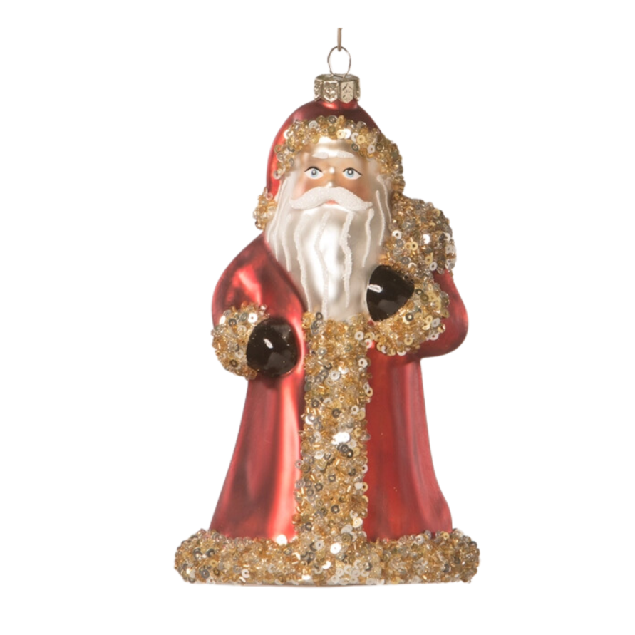 Regally Royal Santa Ornament