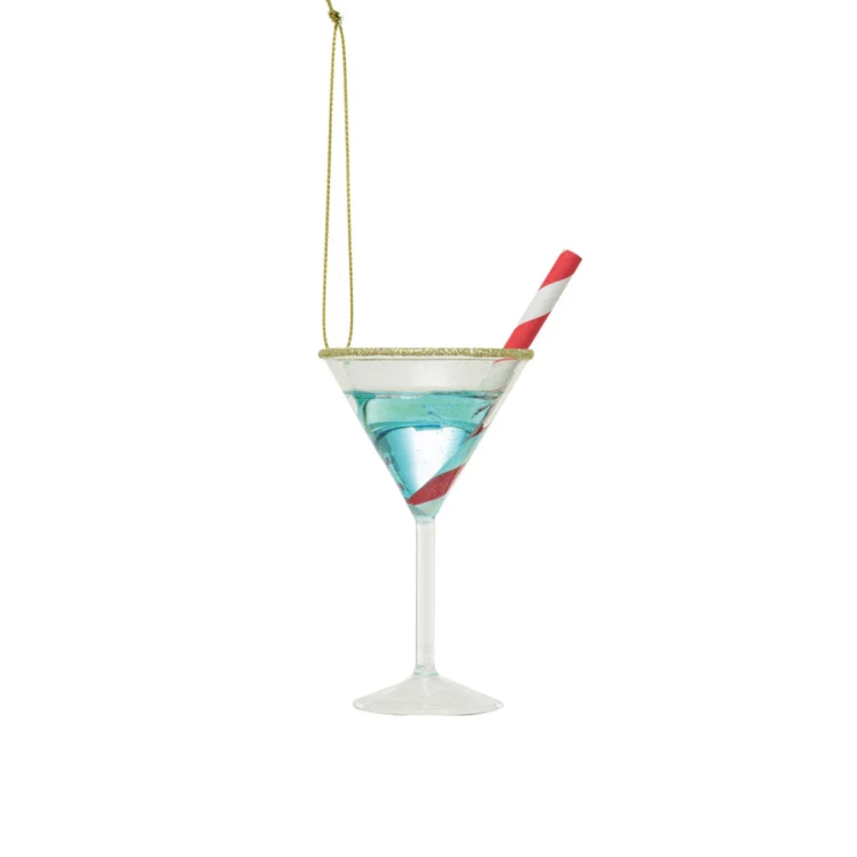 Bluetini Glass Ornament